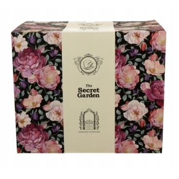 Duży Kubek porcelanowy Kubas XXL Spring Roses Black Róże 1000ml Duo Gift