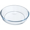 Szklana okrągła forma do ciasta tarty gładka Pyrex 26cm