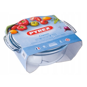 Pyrex okrągłe naczynie żaroodporne z pokrywą do piekarnika 4,9l