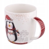 Kubek porcelanowy zimowy 300ml Pingwinek w pudełku