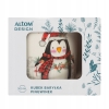 Kubek porcelanowy zimowy 300ml Pingwinek w pudełku