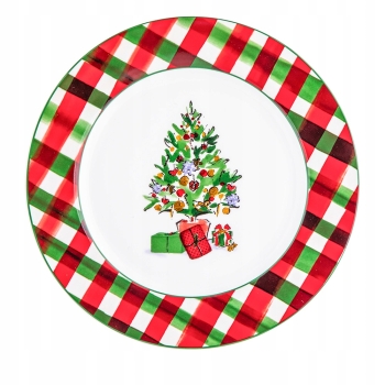 Talerz deserowy porcelanowy Klasyka Świąt Boże Narodzenie 20cm