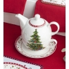 Filiżanka z dzbankiem zestaw Tea For One Świąteczna Choinka