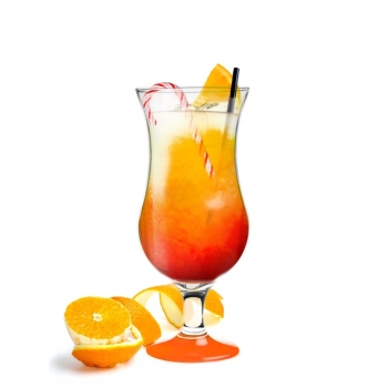 Komplet kieliszków koktajlowych do drinków 420ml pomarańcz 6 Szt.