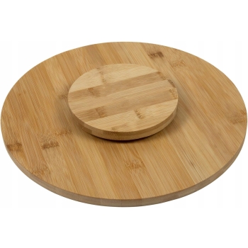 Deska obrotowa talerz z drewna bambusowego 35cm Scandi