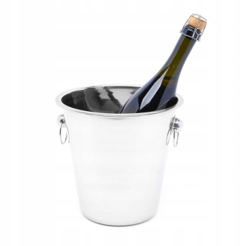 Metalowe wiaderko do lodu i szampana 4l 19x22 cm