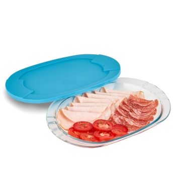 Talerz Bormioli Rocco Basic z pokrywą 27 cm