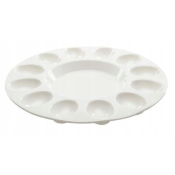 Półmisek talerz porcelanowy do jajek premium 26 cm