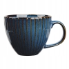Filiżanka porcelanowa 450ml Retro Reactive stripes granatowa