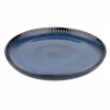Talerz porcelanowy obiadowy 26 cm Retro Reactive stripes granatowy