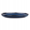 Talerz porcelanowy obiadowy 26 cm Retro Reactive stripes granatowy