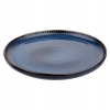 Talerz porcelanowy obiadowy 26 cm Retro Reactive stripes granatowy