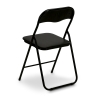 Składane krzesło cateringowe biurowe Tadar 44 x 47 x 79 cm czarne
