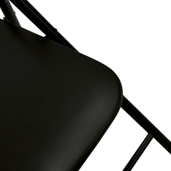 Składane krzesło cateringowe biurowe Tadar 44 x 47 x 79 cm czarne