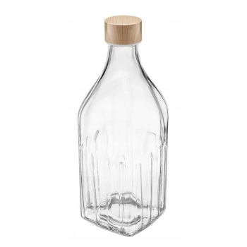 Butelka szklana karafka z korkiem 1000ml Mirella