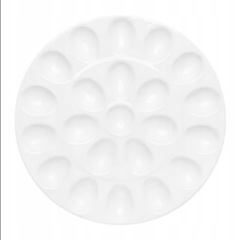 Półmisek na jajka talerz porcelanowy do jajek Salsa Ambition 26 cm