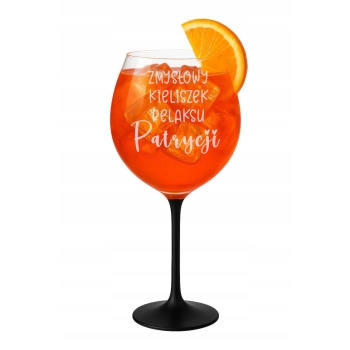 Kieliszek XXL z grawerem Prezent dla Kobiety Kieliszek Relaksu Aperol Wino