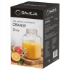 Szklany słoik do napojów z kranikiem Orange Galicja 3L