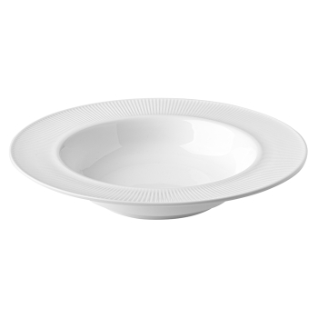 Talerz obiadowy głęboki do zupy biały 23,5 cm Milano Florina