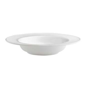 Talerz obiadowy głęboki do zupy biały 23,5 cm Milano Florina