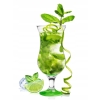 Komplet 6 szklanek do drinków i koktajli 420ml kolorowe dna MIX
