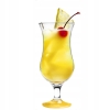 Komplet 6 szklanek do drinków i koktajli 420ml kolorowe dna MIX