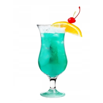 Komplet 6 szklanek do drinków i koktajli 420ml kolorowe dna MIX