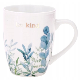 Kubek porcelanowy 340ml Moments listki be kind