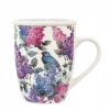 Kubek porcelanowy z zaparzaczem i pokrywką Bez Kwiaty 340ml