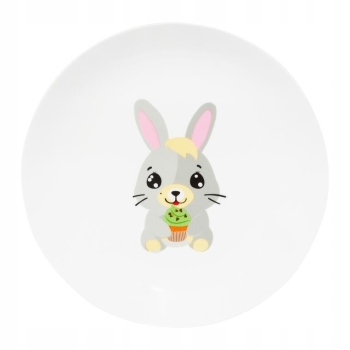 Talerz porcelanowy dla dzieci 19cm Betty i Bunny latawiec Ambition