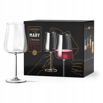 Duże Kieliszki do wina czerwonego Aperola XXL Bohemia Mary 600ml 6szt