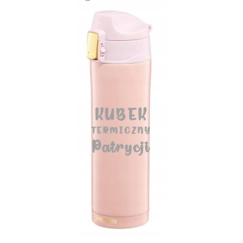Kubek Termiczny 420ml różowy z grawerem na prezent Dzień Kobiet, Matki, Babci