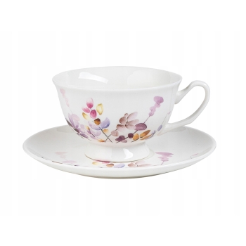 Filiżanka porcelanowa ze spodkiem 230ml Japandi