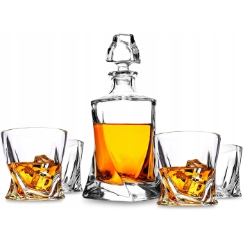 Zestaw Do Whisky Karafka 6 Szklanek Kryształ Z Grawerem Święta Prezent