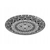 Talerz porcelanowy deserowy 20 cm Astec czarne białe wzory