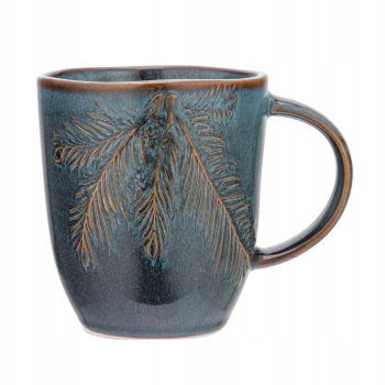 Kubek ceramiczny do kawy herbaty Sosnowy Las 370 ml vintage