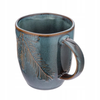 Kubek ceramiczny do kawy herbaty Sosnowy Las 370 ml vintage