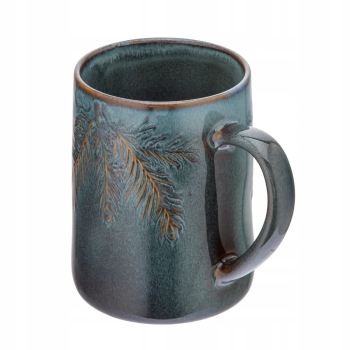 Kubek ceramiczny do kawy herbaty Sosnowy Las 490 ml vintage