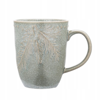 Kubek ceramiczny do kawy herbaty Sosnowy Las 420 ml vintage szałwiowy