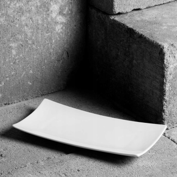Ambition Salsa Półmisek na przystawki Talerz do sushi 26,5x12,5cm biały
