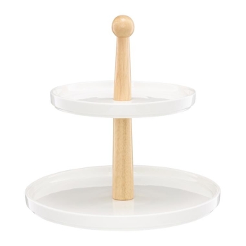 Patera dwupoziomowa porcelanowa Ambition Natural