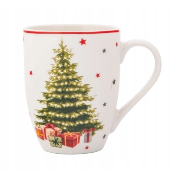Kubek świąteczny 300ml Winter Time w pudełku Choinka