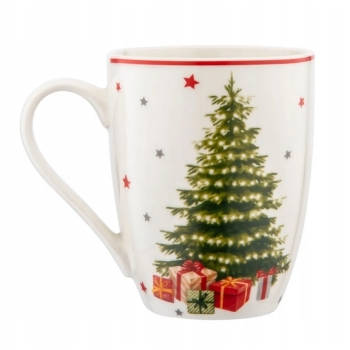 Kubek świąteczny 300ml Winter Time w pudełku Choinka