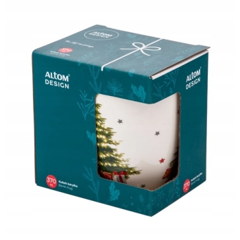 Kubek świąteczny 300ml Winter Time w pudełku Choinka