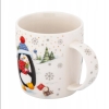 Kubek porcelanowy zimowy 400ml Pingwinek w pudełku
