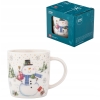 Kubek porcelanowy zimowy 400ml Bałwanek w pudełku