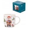 Kubek porcelanowy zimowy 400ml Mikołaj w pudełku