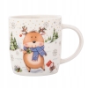 Kubek porcelanowy zimowy 400ml Renifer w pudełku