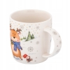 Kubek porcelanowy zimowy 400ml Renifer w pudełku