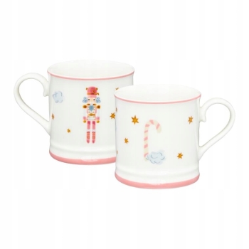 Kubek porcelanowy 380ml Ambition Ballet dziadek do orzechów RÓŻ